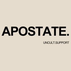 Apostate Tote Bag — Beige Design